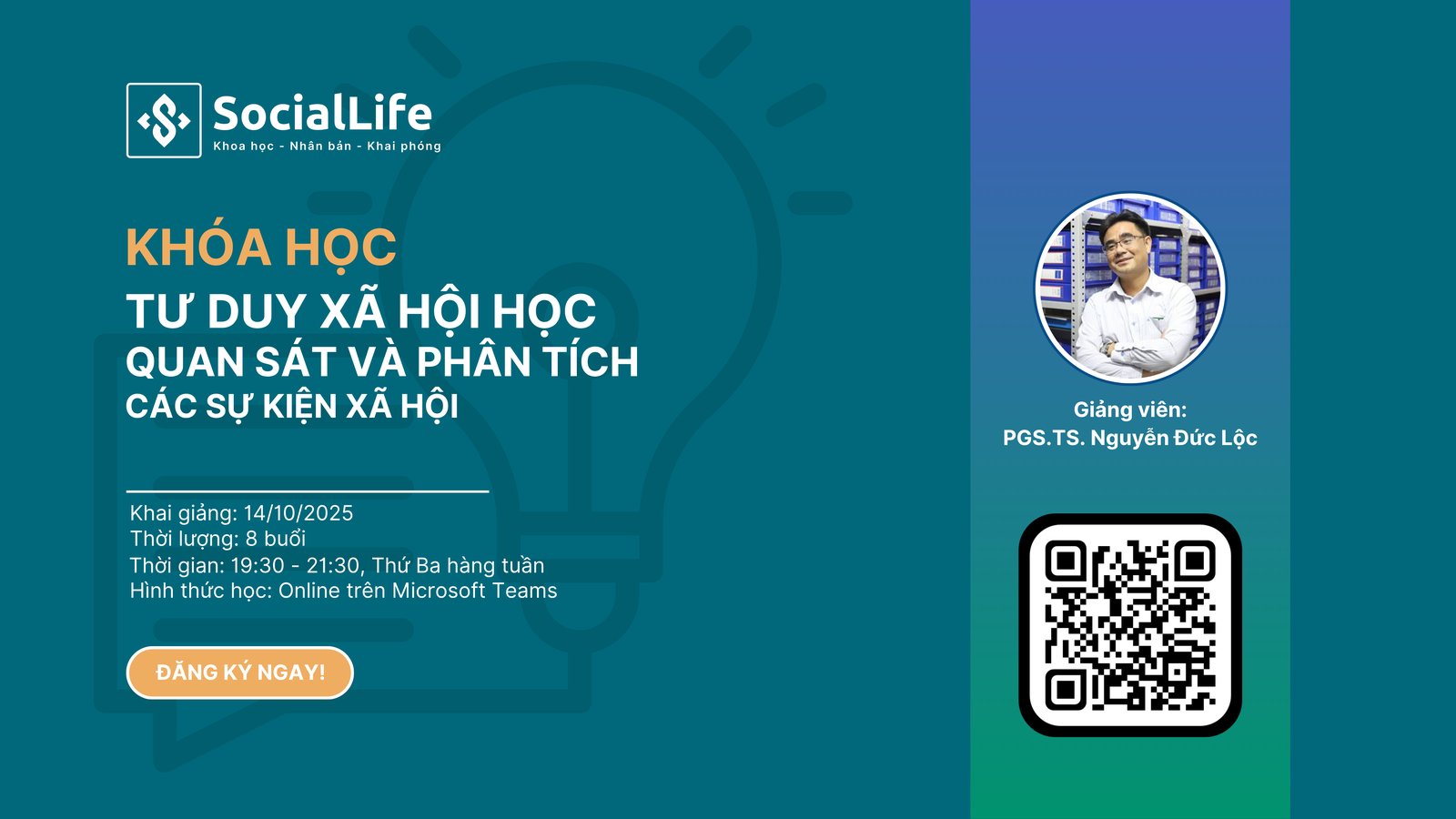 Khoá học Tư duy xã hội học, quan sát và phân tích sự kiện xã hội